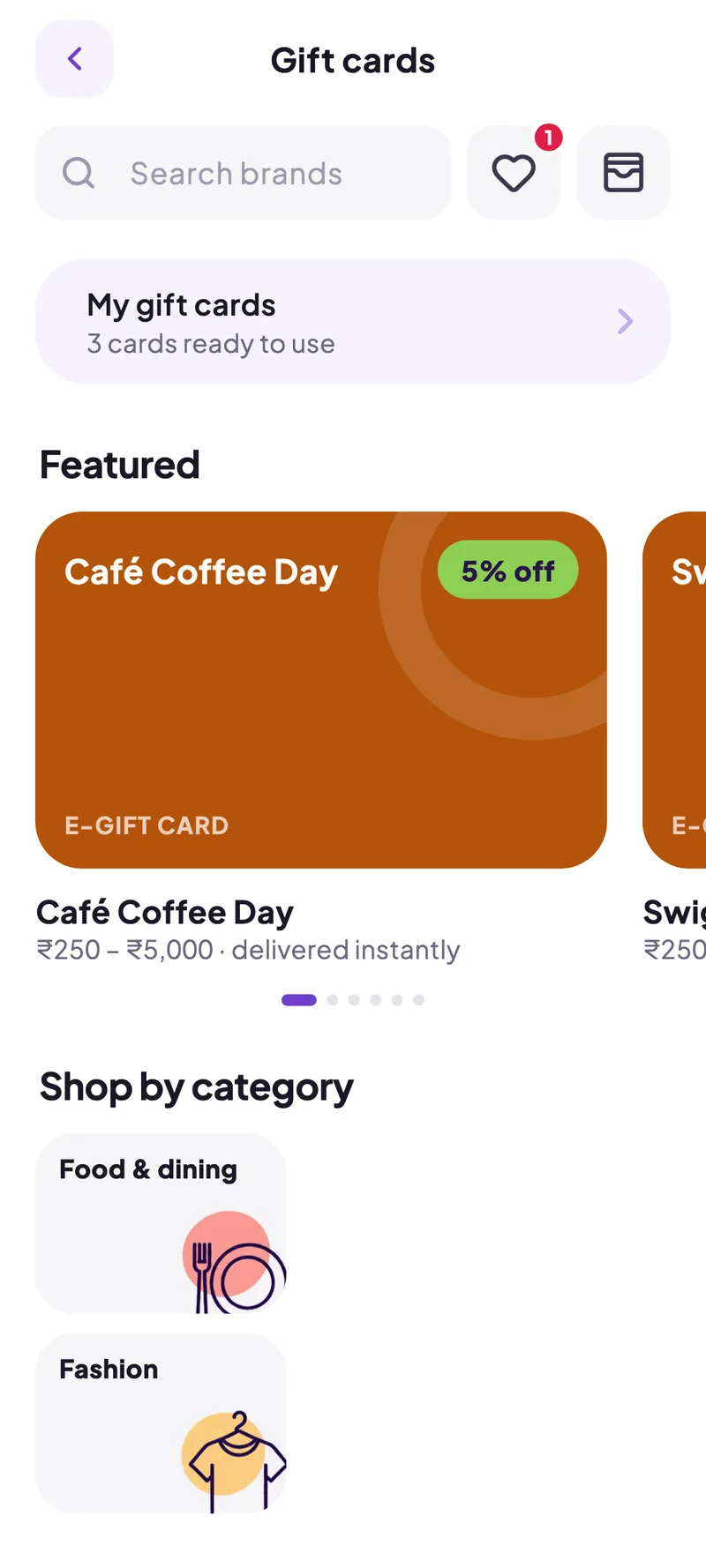 SavEdge gift cards