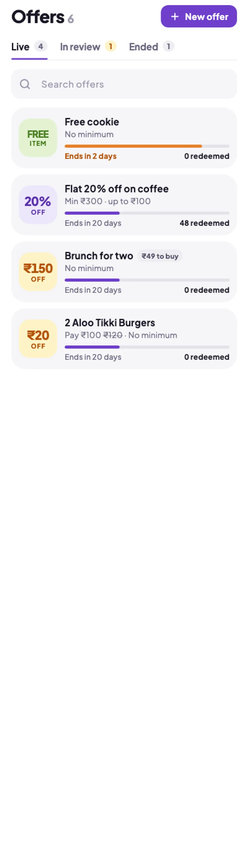 Live offers in the SavEdge Vendors app